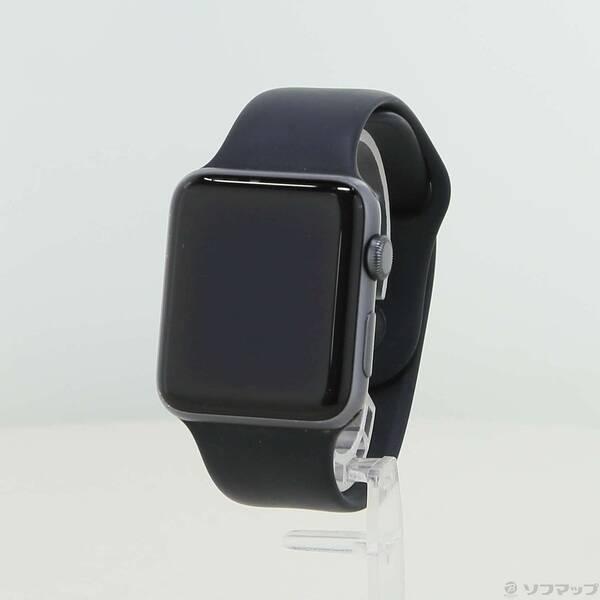〔中古〕Apple(アップル) Apple Watch Series 3 GPS 42mm スペースグレイアルミニウムケース ブラックスポーツバンド〔247-ud〕 | 