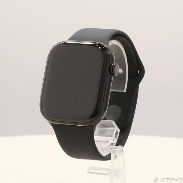 〔中古〕Apple(アップル) Apple Watch Series 11 GPS 46mm ジェットブラックアルミニウムケース ブラックスポーツバンド〔344-ud〕 | 