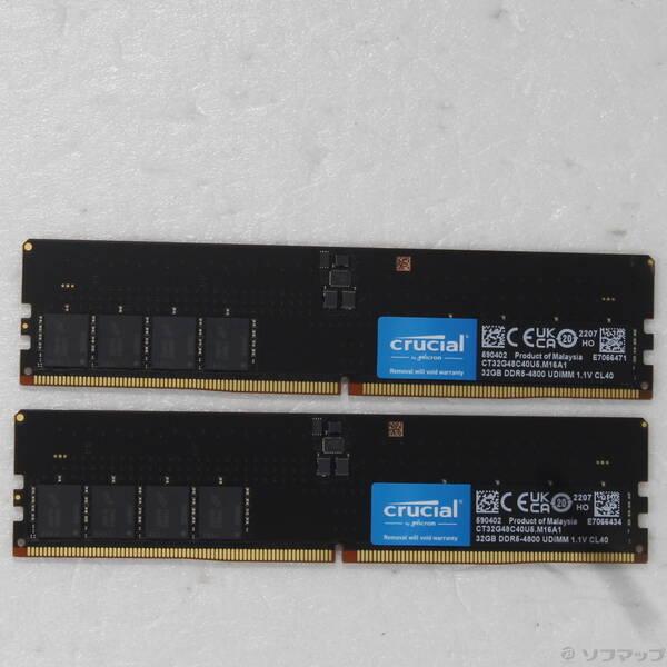 〔中古〕Crucial CT2K32G48C40U5〔262-ud〕 | 
