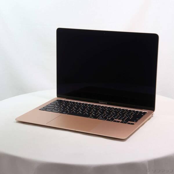 〔中古〕Apple(アップル) MacBook Air 13.3-inch Late-2020 MGNE3J／A Apple M1 8コアCPU_8コアGPU 8GB SSD512GB ゴールド 〔26.3 Tahoe〕〔295-ud〕 | 