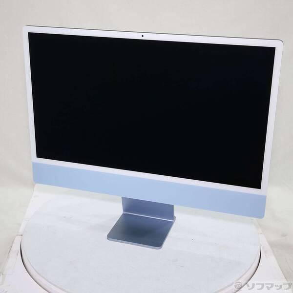 〔中古〕Apple(アップル) iMac 24-inch Mid-2021 MJV93J／A Apple M1 8コアCPU_7コアGPU 8GB SSD256GB ブルー 〔26.3 Tahoe〕〔377-ud〕 | 