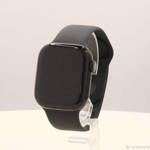 〔中古〕Apple(アップル) Apple Watch Series 10 GPS 42mm ジェットブラックアルミニウムケース ブラックスポーツバンド〔348-ud〕 | 