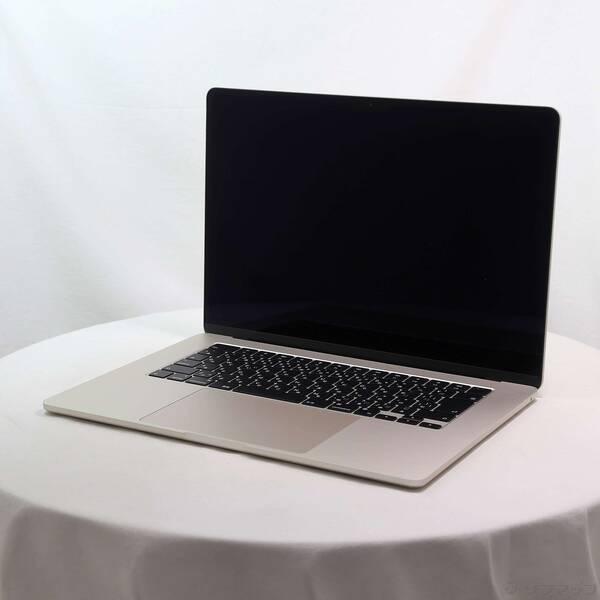〔中古〕Apple(アップル) MacBook Air 15.3-inch Early-2024 MC9F4J／A Apple M3 8コアCPU_10コアGPU 16GB SSD256GB スターライト 〔26.3 Tahoe〕〔258-ud〕 | 