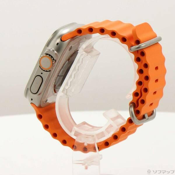 〔中古〕Apple(アップル) Apple Watch Ultra 2 GPS + Cellular 49mm チタニウムケース オレンジオーシャンバンド〔349-ud〕 |  | 01