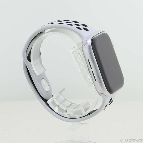 〔中古〕Apple(アップル) Apple Watch Series 6 Nike GPS 44mm シルバーアルミニウムケース ピュアプラチナム／ブラックNikeスポーツバンド〔377-ud〕 |  | 03