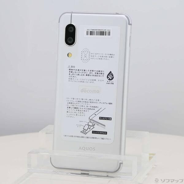 〔中古〕SHARP(シャープ) AQUOS sense3 64GB シルバーホワイト SH-02M docomoロック解除SIMフリー〔297-ud〕 | 