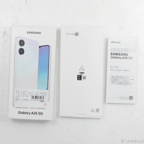 〔中古〕SAMSUNG(サムスン) Galaxy A25 5G 64GB ライトブルー SC-53F docomo SIMフリー〔377-ud〕 |  | 04