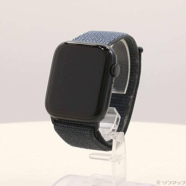 〔中古〕Apple(アップル) Apple Watch SE 第3世代 GPS 44mm ミッドナイトアルミニウムケース アンカーブルースポーツループ〔262-ud〕 | 