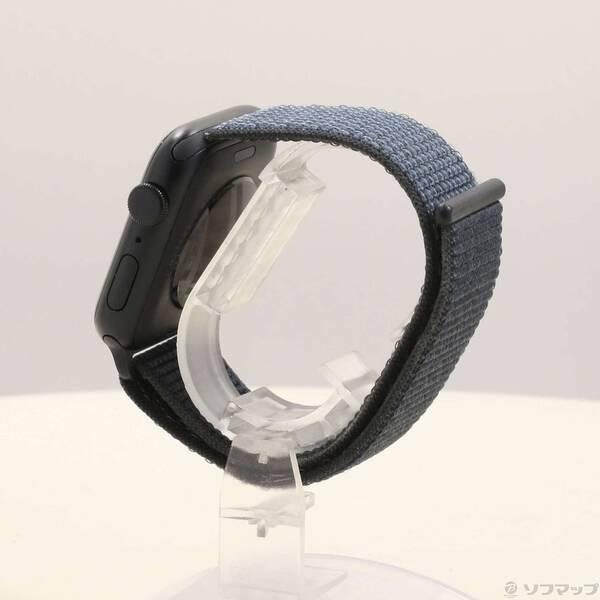 〔中古〕Apple(アップル) Apple Watch SE 第3世代 GPS 44mm ミッドナイトアルミニウムケース アンカーブルースポーツループ〔262-ud〕 |  | 01