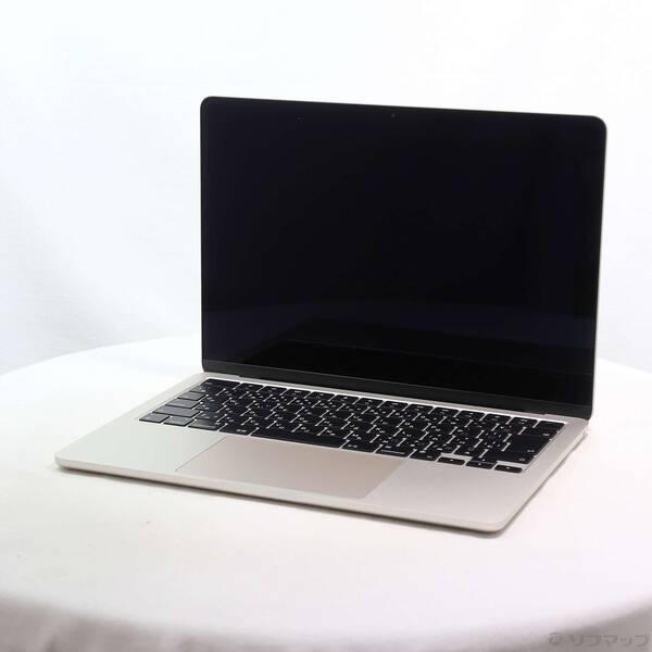 〔中古〕Apple(アップル) MacBook Air 13.6-inch Early-2024 MRXT3J／A Apple M3 8コアCPU_8コアGPU 8GB SSD256GB スターライト 〔26.3 Tahoe〕〔258-ud〕 | 