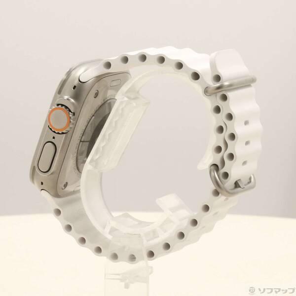 〔中古〕Apple(アップル) Apple Watch Ultra GPS + Cellular 49mm チタニウムケース ホワイトオーシャンバンド〔262-ud〕 |  | 01