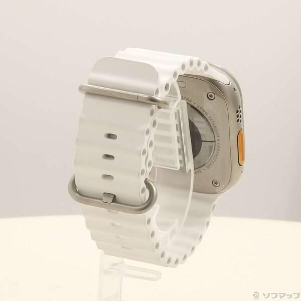 〔中古〕Apple(アップル) Apple Watch Ultra GPS + Cellular 49mm チタニウムケース ホワイトオーシャンバンド〔262-ud〕 |  | 02