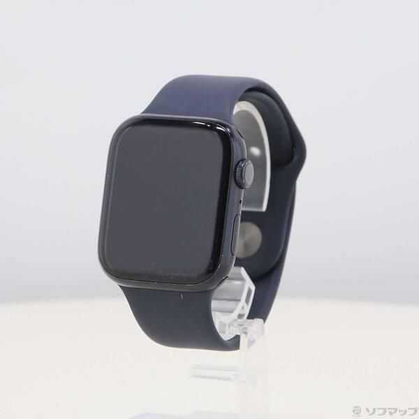 〔中古〕Apple(アップル) Apple Watch Series 8 GPS 45mm ミッドナイトアルミニウムケース ミッドナイトスポーツバンド〔377-ud〕 | 