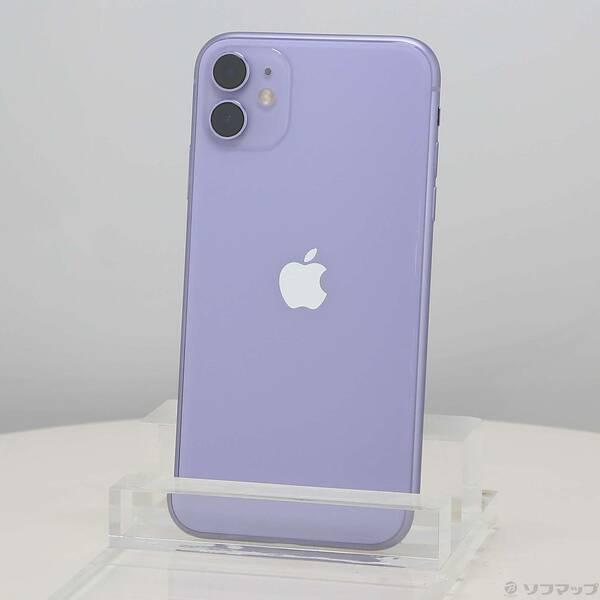 〔中古〕Apple(アップル) iPhone11 64GB パープル MWLX2J／A SIMフリー〔377-ud〕 | 