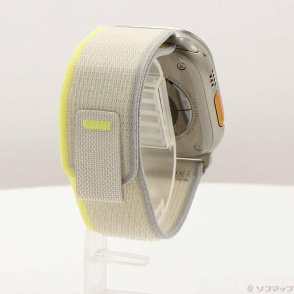 〔中古〕Apple(アップル) Apple Watch Ultra GPS + Cellular 49mm チタニウムケース イエロー／ベージュトレイルループ〔262-ud〕 |  | 02