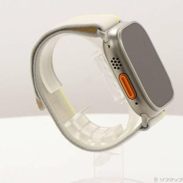 〔中古〕Apple(アップル) Apple Watch Ultra GPS + Cellular 49mm チタニウムケース イエロー／ベージュトレイルループ〔262-ud〕 |  | 03