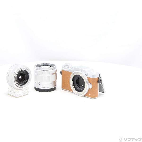 〔中古〕Panasonic(パナソニック) LUMIX DMC-GF7W T ダブルズームレンズキット ブラウン〔262-ud〕 | 