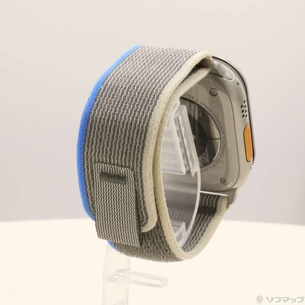 〔中古〕Apple(アップル) Apple Watch Ultra GPS + Cellular 49mm チタニウムケース ブルー／グレイトレイルループ〔262-ud〕 |  | 02