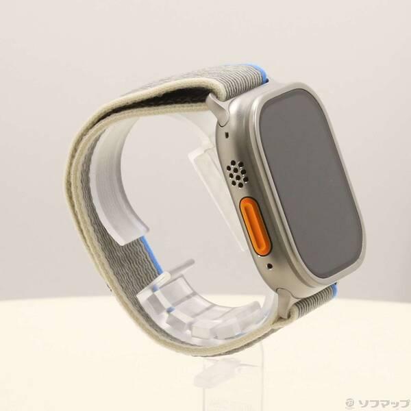 〔中古〕Apple(アップル) Apple Watch Ultra GPS + Cellular 49mm チタニウムケース ブルー／グレイトレイルループ〔262-ud〕 |  | 03
