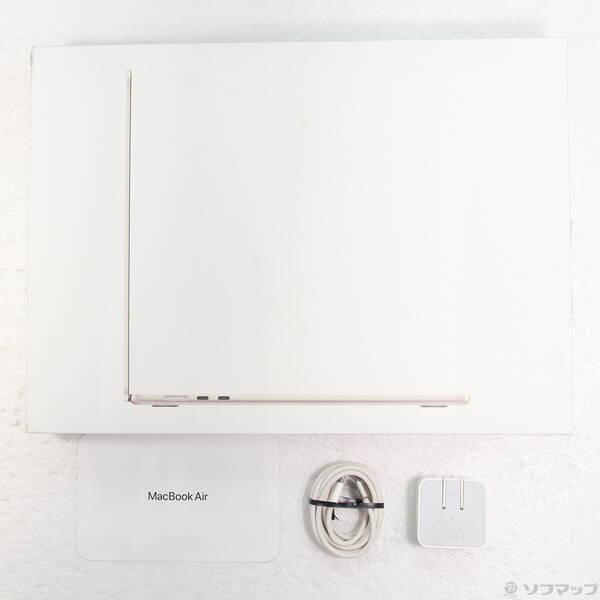 〔中古〕Apple(アップル) MacBook Air 15.3-inch Mid-2023 MQKU3J／A Apple M2 8コアCPU_10コアGPU 8GB SSD256GB スターライト 〔26.3 Tahoe〕〔377-ud〕 |  | 04