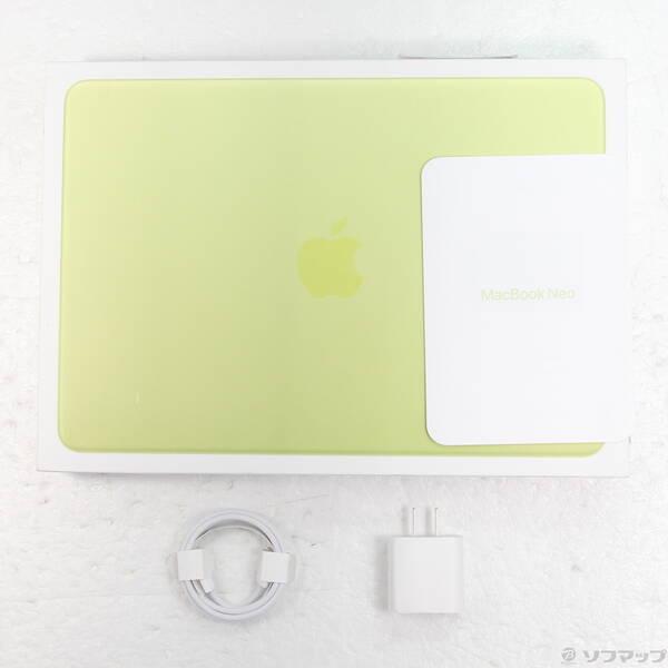 〔中古〕Apple(アップル) MacBook Neo 13-inch Early-2026 MHFD4J／A Apple A18 Pro 6コアCPU_5コアGPU 8GB SSD256GB シトラス 〔26.3 Tahoe〕〔368-ud〕 |  | 04