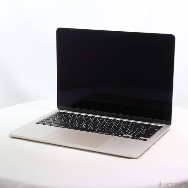 〔中古〕Apple(アップル) MacBook Air 13.6-inch Early-2025 MC6A4J／A Apple M4 10コアCPU_10コアGPU 24GB SSD2TB スターライト 〔26.3 Tahoe〕〔262-ud〕 | 