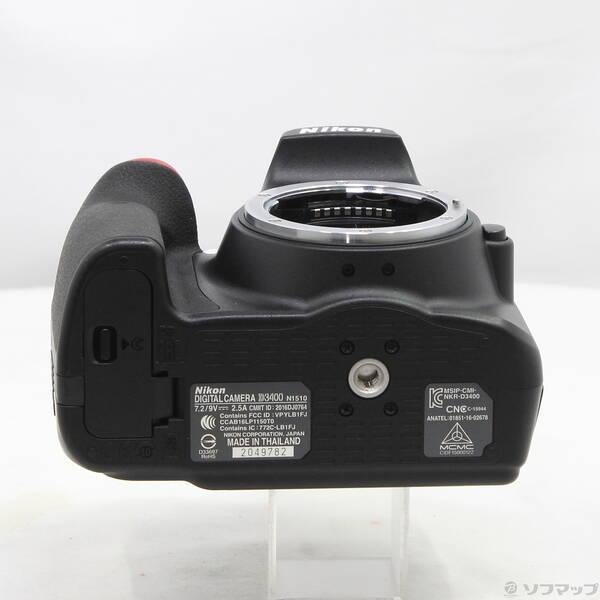 〔中古〕Nikon(ニコン) D3400 18-55VR レンズキット ブラック〔262-ud〕 |  | 04