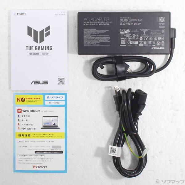 〔中古〕ASUS(エイスース) 〔展示品〕 TUF Gaming A18 FA808UP FA808UP-R7R5070 イェーガーグレー〔198-ud〕 |  | 04