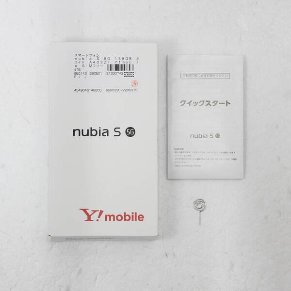 〔中古〕ZTE nubia S 5G 128GB ホワイト A403ZT Y!mobile SIMフリー〔377-ud〕 |  | 04
