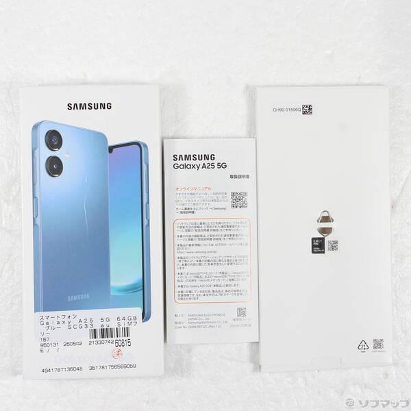 〔中古〕SAMSUNG(サムスン) Galaxy A25 5G 64GB ブルー SCG33 au SIMフリー〔276-ud〕 |  | 04