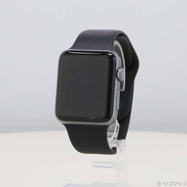 〔中古〕Apple(アップル) Apple Watch Series 2 42mm スペースグレイアルミニウムケース ブラックスポーツバンド〔247-ud〕 | 