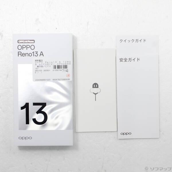 〔中古〕OPPO(オッポ) OPPO Reno13 A 128GB ルミナスネイビー CPH2699 楽天 SIMフリー〔348-ud〕 |  | 04