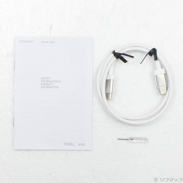 〔中古〕Nothing（ナッシング） Nothing Phone (2a) 128GB ブラック A10400067 SIMフリー〔262-ud〕 |  | 04
