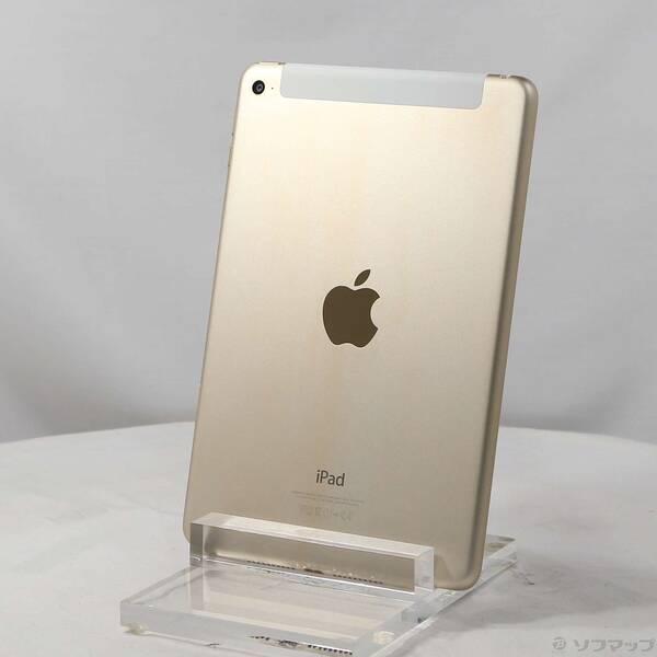 〔中古〕au iPad mini 4 128GB ゴールド MK782J／A auロック解除SIMフリー〔377-ud〕 | 