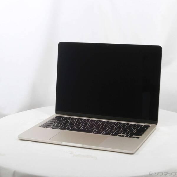 〔中古〕Apple(アップル) MacBook Air 13.6-inch Mid-2022 MLY13J／A Apple M2 8コアCPU_8コアGPU 8GB SSD256GB スターライト 〔26.3 Tahoe〕〔377-ud〕 | 