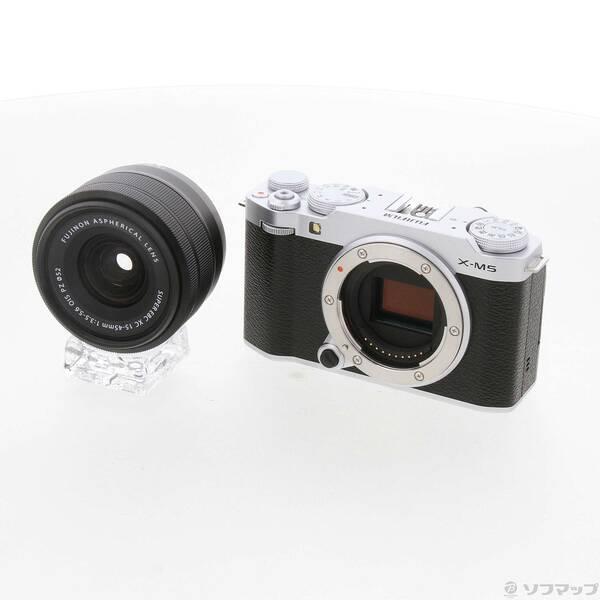 〔中古〕FUJIFILM(フジフイルム) FUJIFILM X-M5 XC15-45mmレンズキット シルバー〔344-ud〕 | 