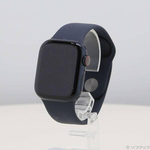 〔中古〕Apple(アップル) Apple Watch Series 8 GPS + Cellular 41mm ミッドナイトアルミニウムケース ミッドナイトスポーツバンド〔198-ud〕 | 