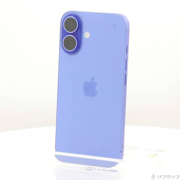 〔中古〕Apple(アップル) iPhone16 128GB ウルトラマリン MYDU3J／A SIMフリー〔258-ud〕 | 