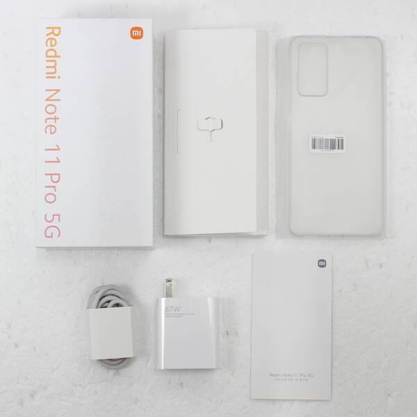 〔中古〕XIAOMI Redmi Note 11 Pro 5G 128GB グラファイトグレー REDMINOTE11PROGR SIMフリー〔262-ud〕 |  | 04
