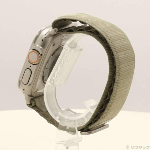 〔中古〕Apple(アップル) Apple Watch Ultra 2 GPS + Cellular 49mm チタニウムケース オリーブアルパインループ〔262-ud〕 |  | 01