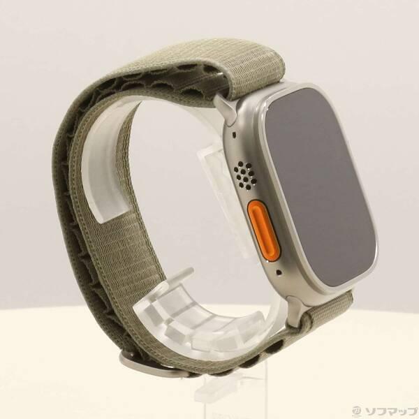 〔中古〕Apple(アップル) Apple Watch Ultra 2 GPS + Cellular 49mm チタニウムケース オリーブアルパインループ〔262-ud〕 |  | 03