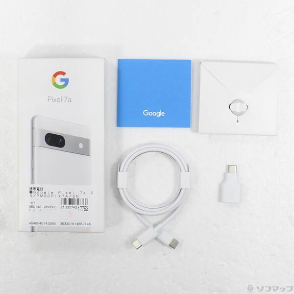 〔中古〕GOOGLE(グーグル) Google Pixel 7a 128GB スノー YMGOPIX7A Y!mobile SIMフリー〔349-ud〕 |  | 04