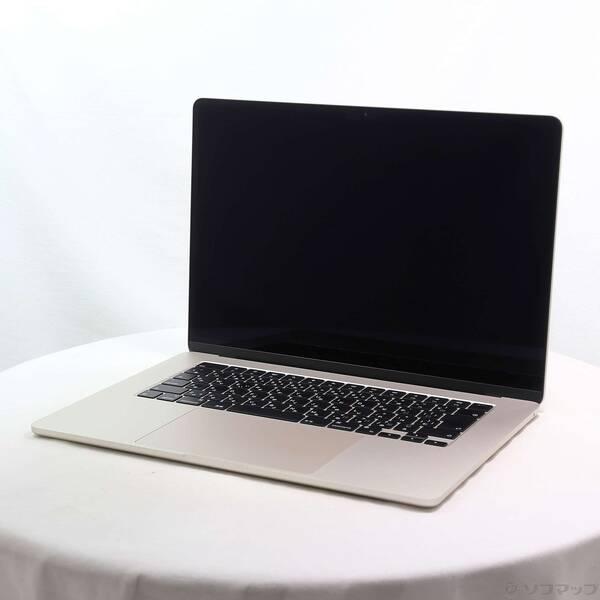 〔中古〕Apple(アップル) MacBook Air 15.3-inch Early-2024 MC9F4J／A Apple M3 8コアCPU_10コアGPU 16GB SSD256GB スターライト 〔26.3 Tahoe〕〔262-ud〕 | 