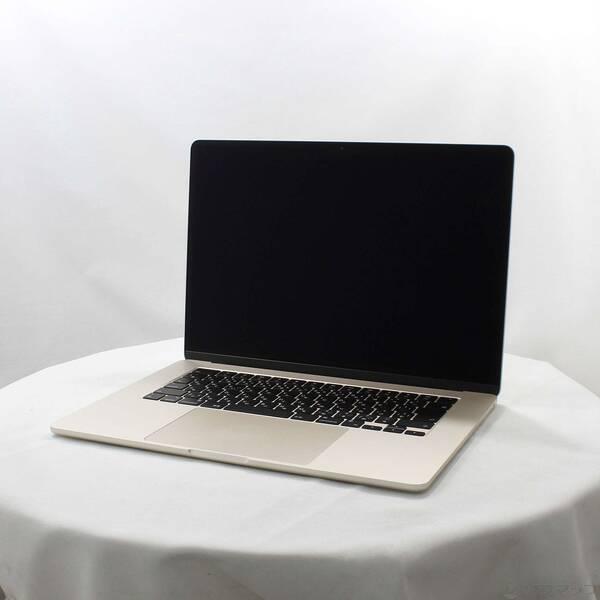 〔中古〕Apple(アップル) MacBook Air 15.3-inch Mid-2023 MQKU3J／A Apple M2 8コアCPU_10コアGPU 8GB SSD256GB スターライト 〔26.3 Tahoe〕〔258-ud〕 | 