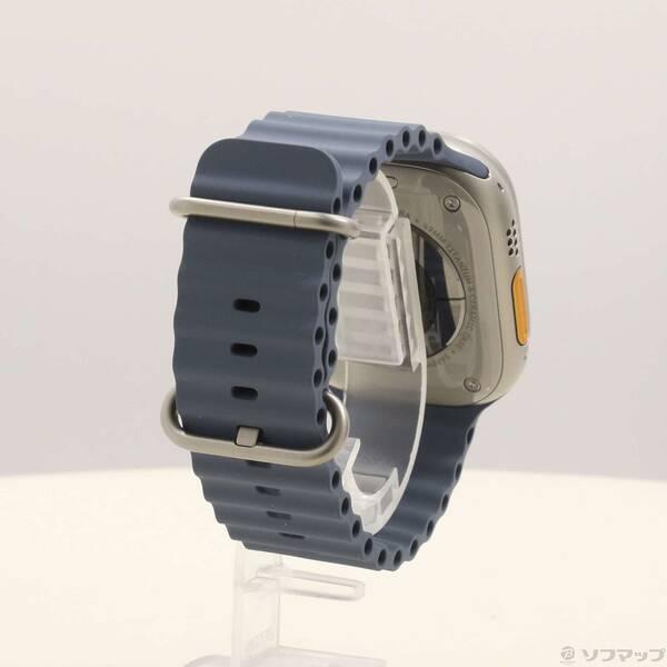 〔中古〕Apple(アップル) Apple Watch Ultra 3 GPS + Cellular 49mm ナチュラルチタニウムケース アンカーブルーオーシャンバンド〔344-ud〕 |  | 02