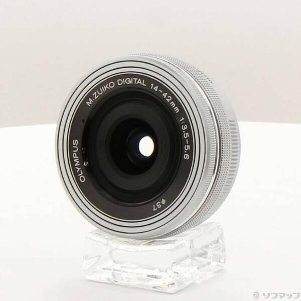 〔中古〕OLYMPUS(オリンパス) M.ZUIKO DIGITAL ED 14-42mm F3.5-5.6 EZ シルバー (μ4／3)〔297-ud〕 | 