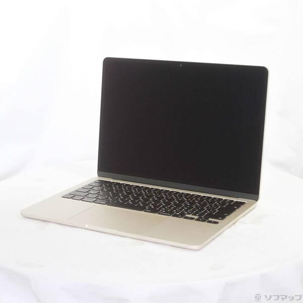 〔中古〕Apple(アップル) MacBook Air 13.6-inch Early-2024 MRXU3J／A Apple M3 8コアCPU_10コアGPU 8GB SSD512GB スターライト 〔26.3 Tahoe〕〔371-ud〕 | 