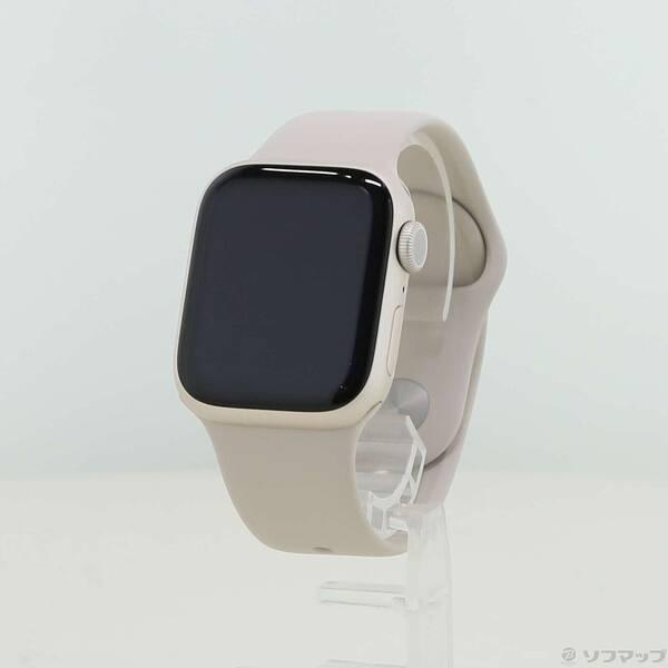 〔中古〕Apple(アップル) Apple Watch Series 9 GPS 41mm スターライトアルミニウムケース スターライトスポーツバンド〔305-ud〕 | 