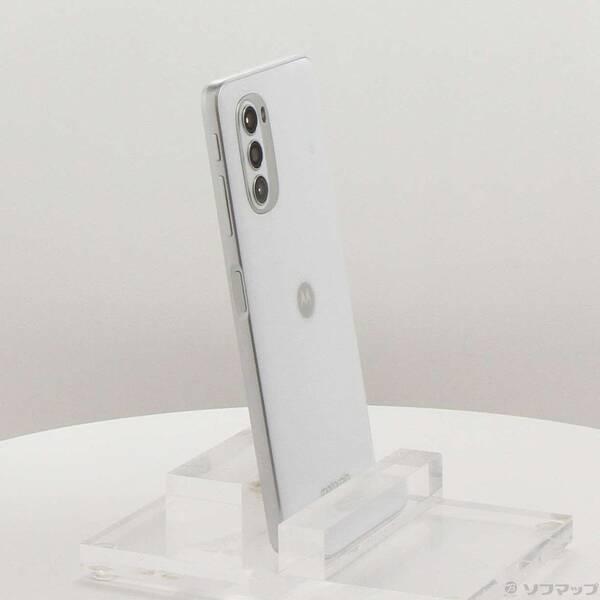 おまけ付　motorola moto g52j 5G パールホワイト 本体 中古〕Motorola(モトローラ) moto g52j 5G 128GB パールホワイト