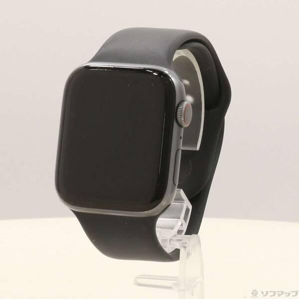 〔中古〕Apple(アップル) Apple Watch Series 4 GPS + Cellular 44mm スペースグレイアルミニウムケース ブラックスポーツバンド〔247-ud〕 | 